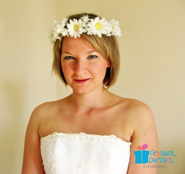 daisy hair garland