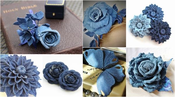 denim wedding accessories