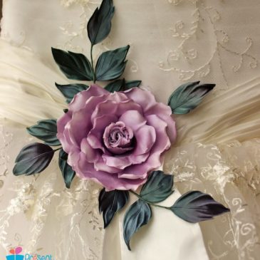 Bridal sash flower