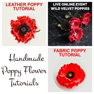 how to make a fabric poppy