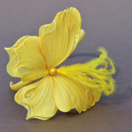 fabric butterfly headband