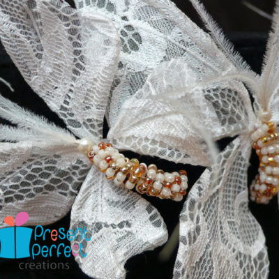 lace butterfly hairpiece