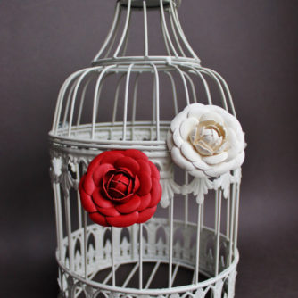 leather camellias cage