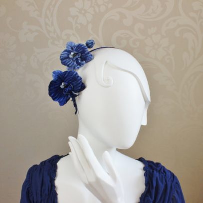 blue orchid headpiece