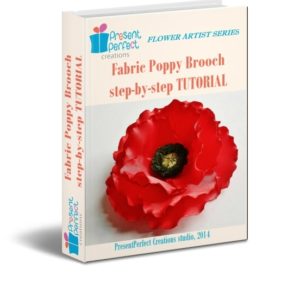 SPECIAL OFFER DIY Kit for making a Fabric Poppy Corsage+TUTORIAL ...