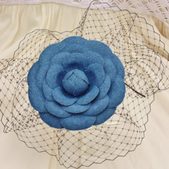 denim flower hairpiece 2
