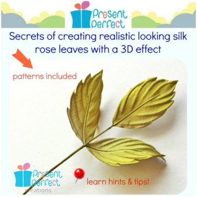 Fabric leaves tutorial, millinery leaves (.pdf)