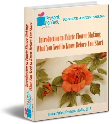 Introduction to fabric flower making ebook