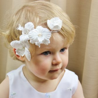 flower girl hair circlet
