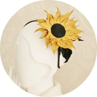 Sunflower headband round