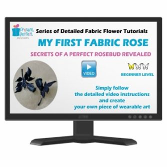 fabric rose video tutorial