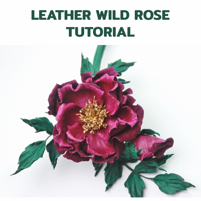 Leather flower carving tutorial