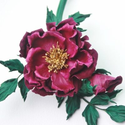 leather corsage tutorial