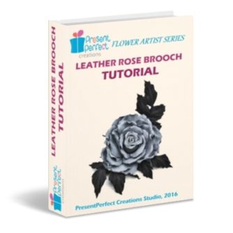 leather rose brooch tutorial
