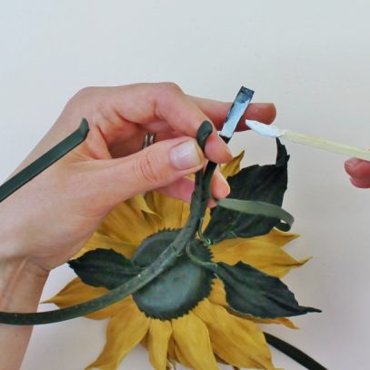 leather sunflower tutorial