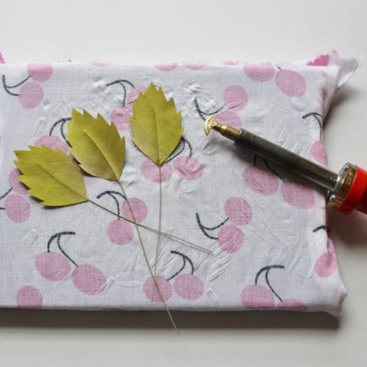 fabric leaves tutorial