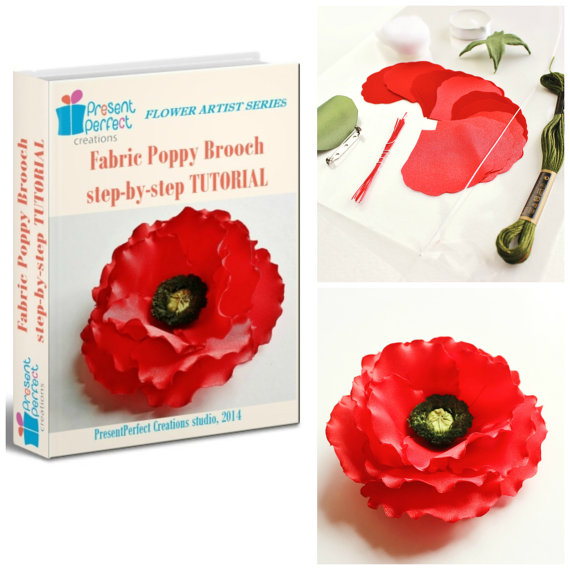 fabric poppy tutorial + KIT