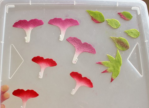 how to dye silk petals
