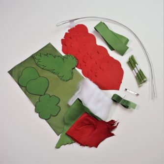 leather poppy brooch diy kit 800