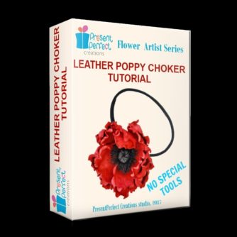 leather poppy choker 3d cover png (1000x1000)