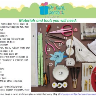materials tools peony