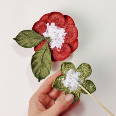 fabric camellia tutorial