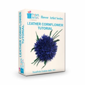 leather cornflower tutorial