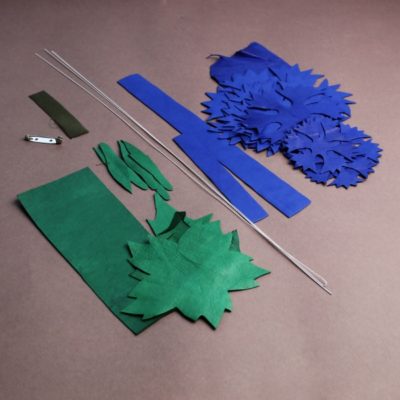 leather cornflower kit