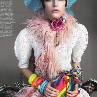 Vogue feature berry choker