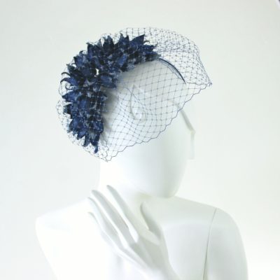 leather bluebell headpiece
