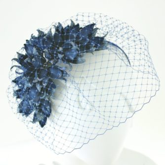 leather bluebell headpiece