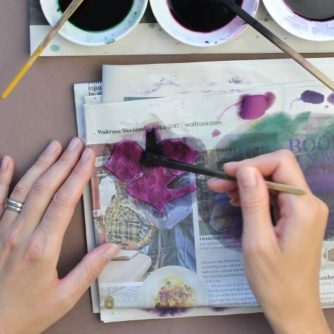 silk painting brushes