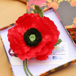 remembrance red poppy brooch