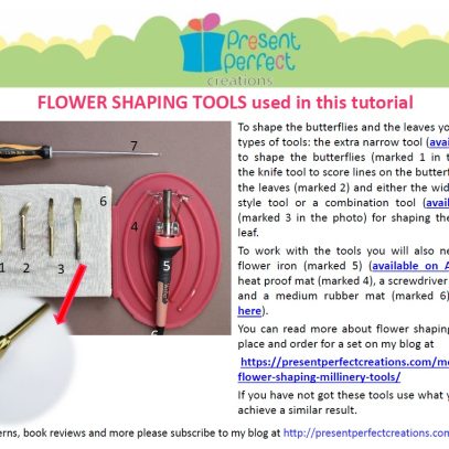 leather butterfly tutorial tools