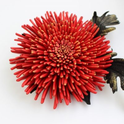 red leather chrysanthemum
