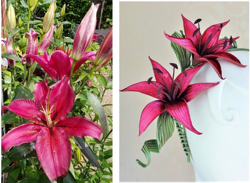 velvet lily tutorial collage