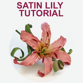 satin lily corsage tutorial