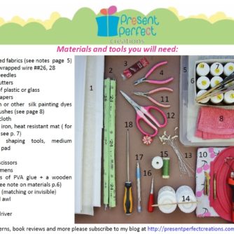 velvet lily tutorial materials