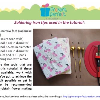 silk cropped petal rose tools