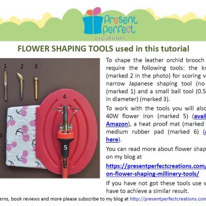leather cattleya orchid tutorial tools