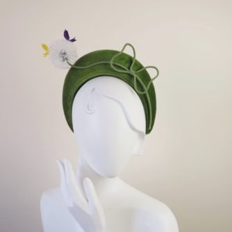 silk dandelion headpiece