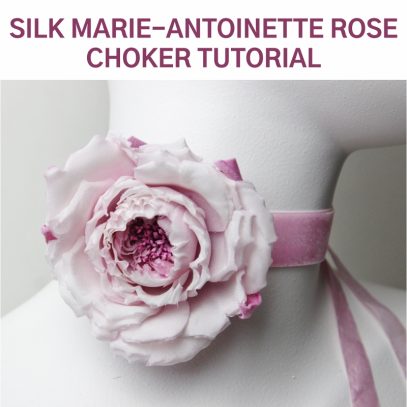 silk marie-antoinette rose tutorial