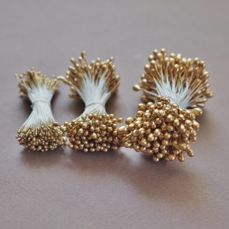 golden rounded stamens
