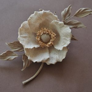 Fabric flower brooches and corsages - PresentPerfect Creations