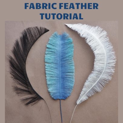 handmade fabric feather tutorial