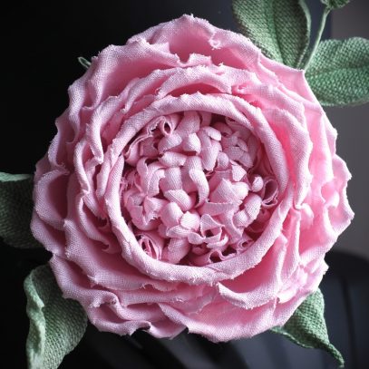 pale pink linen english rose corsage detail 900