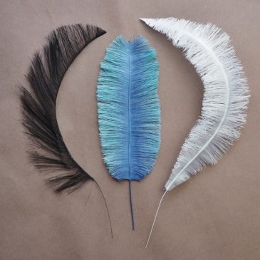 handmade eco-friendly fabric feathers