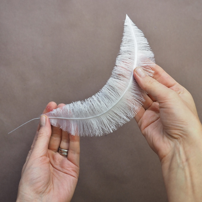 handmade eco-friendly fabric feathers