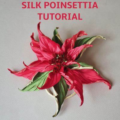 silk poinsettia tutorial