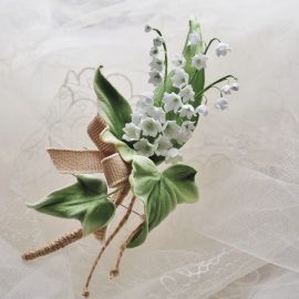 lily of the valley buttonhole